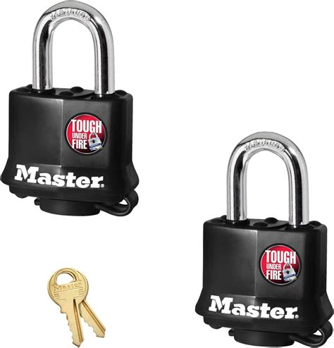 Master Lock (6) Keyed Alike Padlocks w/Thermoplastic Coating - 311KA-6 ...