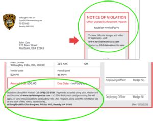 Camera Tickets - Willoughby Municipal Court