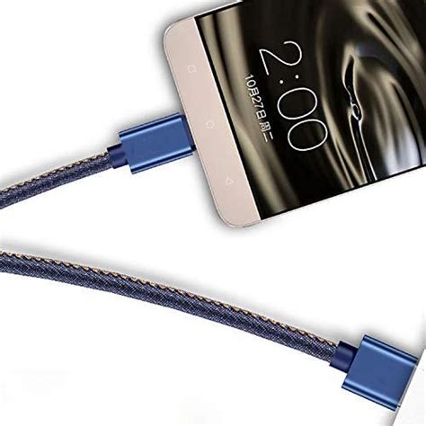 2.4A Type-C Fast Charge sync Data Transfer Cable 1 Meter Denim – GADGET ...