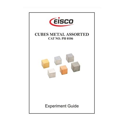 EISCO Density Cubes Set - Includes 6 Metals - Brass, India | Ubuy
