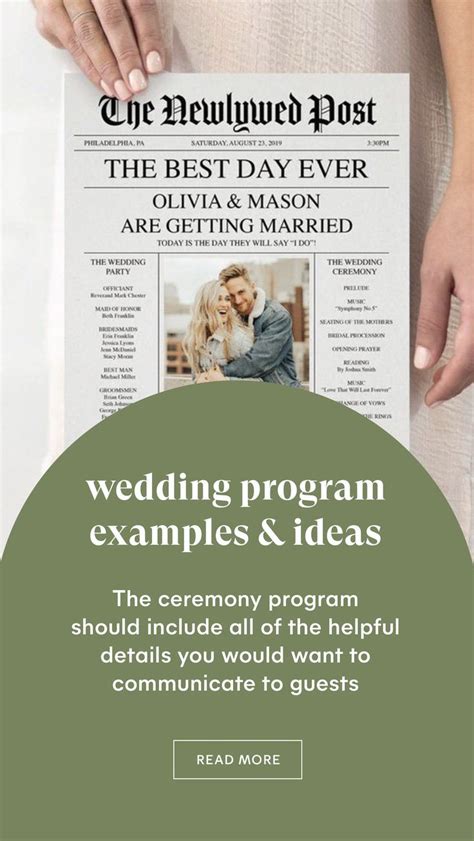 Image result for Ceremony Program Examples