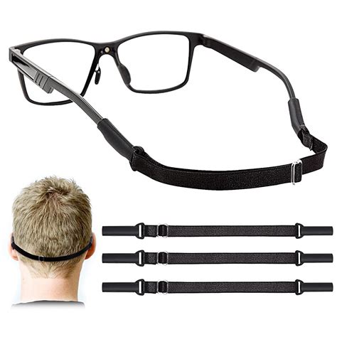 HASTHIP® 3Pcs Adjustable Glasses Straps No Tail Eyewear Retainer Anti ...