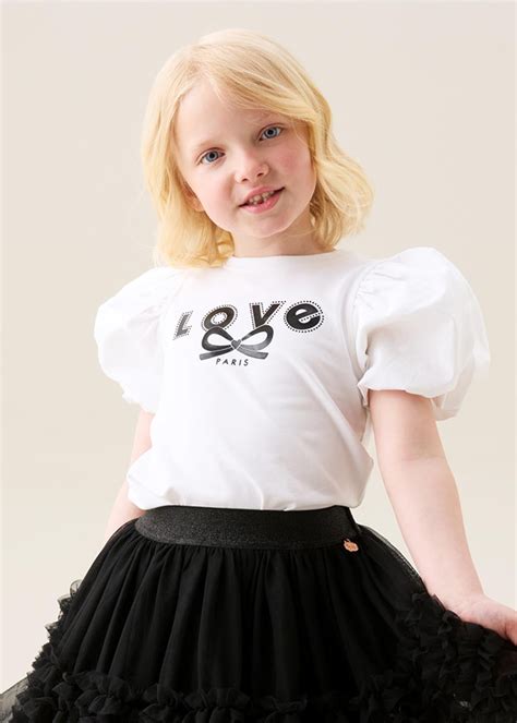 Angel & Rocket Girls Sequin White T-shirts