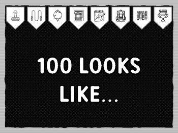 100 LOOKS LIKE... Hundredth Day Of School Bulletin Board Kit, Ready to ...