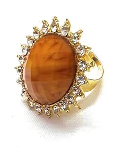 Buy JewelKart Ethnic Wear, Austrian Diamond, Yellow Color Adjustable ...