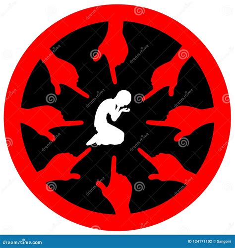 The scapegoated child stock illustration. Illustration of control ...