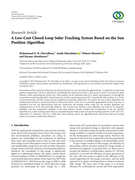 Image result for Algorithm for Solar Tracking