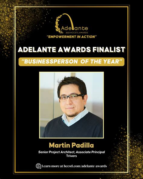 I’m so honored to be a finalist for this award. | Martin Padilla , AIA ...
