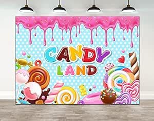 Ticuenicoa 7×5ft Candyland Backdrop Fairytale Kids Baby Shower Birthday ...