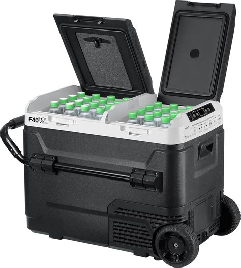 Amazon.com: Aeitto 12V Car Refrigerator, 52QT(50L) Dual Zone Portable ...