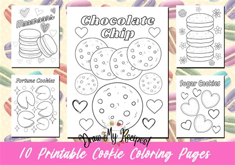 Chocolate Chip Cookies Coloring Pages