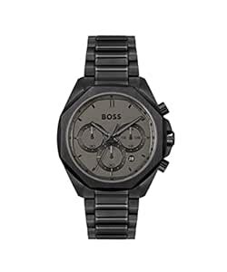 Buy BOSS Cloud Qtz Fashion Chrono Grey Round Dial Men's Analog Watch ...