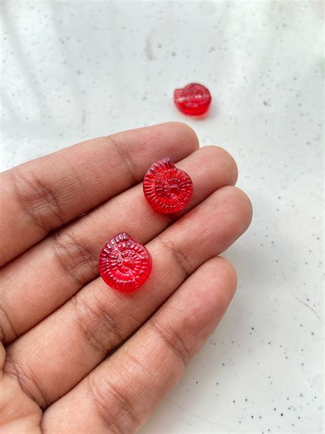 Spiral shape shell glass bead, vertically drilled | Earring Findings