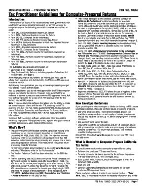 Fillable Online State of California Franchise Tax Board FTB Pub. 1095D ...