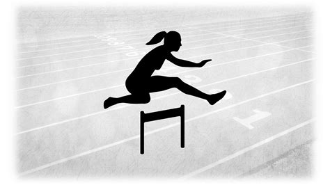 Sports Clipart: Black Silhouette of Track & Field Female / Woman ...