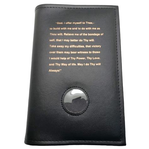 Buy Alcoholics Anonymous AA Black Big Book Cover with The Third Step ...
