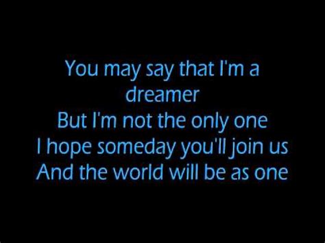 John Lennon - Imagine (LYRICS ON SCREEN)! One of my favorites ...