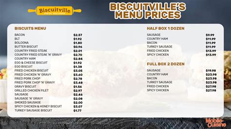 Biscuitville Menu Prices + "Free Breakfast for a Year" (2024)