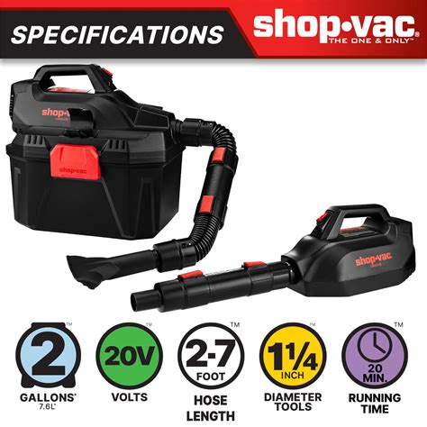 Shop-Vac® 2 Gallon 20V Cordless Wet/Dry Vacuum | Shop-Vac Store