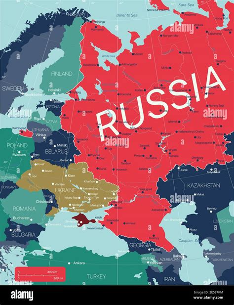 Map Of Europe Russia
