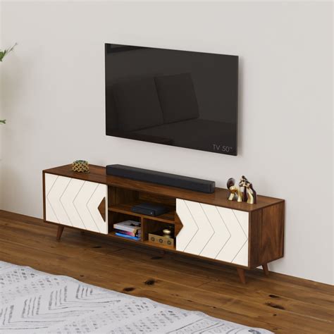 Wilbrome TV Entertainment Unit & Cabinet with Storage Shelves, up to 6 ...