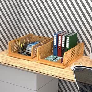 Kuber Industries (Pack of 2) Desk Stationary Organizer | Foldable ...