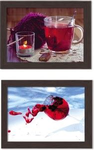 Pack of 2 Framed Posters For Dining Room / Kitchen / Restaurant ...