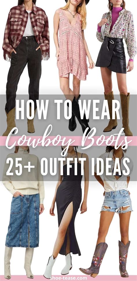 Cowboy Outfits For Women, Cowboy Boot Outfits, Brown Cowgirl Boots ...