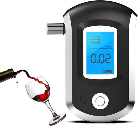 Breathalyzer, Professional Alcohol Tester with Digital LCD Screen ...