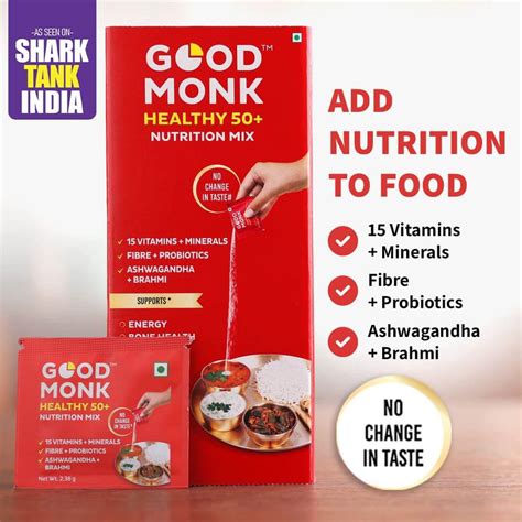 Buy Nutrition Mix Multivitamin Sachet for 50+ Seniors | Good Monk