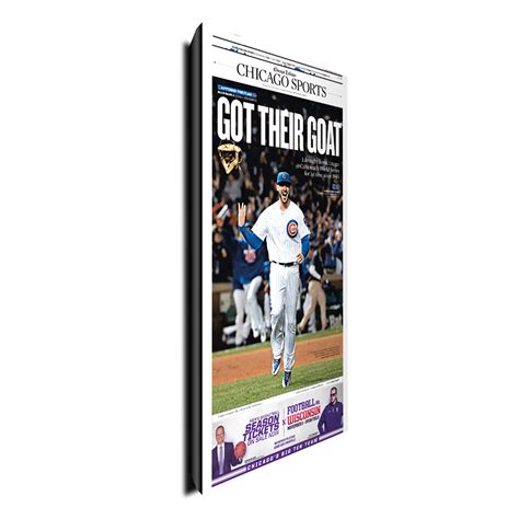Chicago Cubs "Got Their Goat" Sports Front Page Poster Plaque 10/23 ...