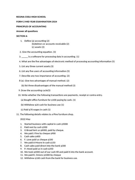 Image result for Form 2 Exam Questions