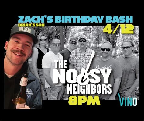 4/12 The Noisy Neighbors @ Vino Etc., Vino Etcetera, Oconomowoc, 12 ...
