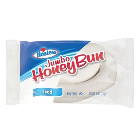 Hostess Jumbo Honey Bun Iced, 6 Packs - Epic Snackbox