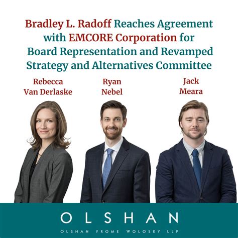 Olshan Frome Wolosky LLP on LinkedIn: Bradley L. Radoff Reaches ...