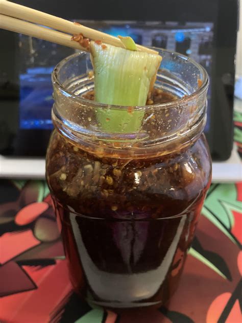 Made a big jar of Thai vegetable dipping sauce and have been soaking ...