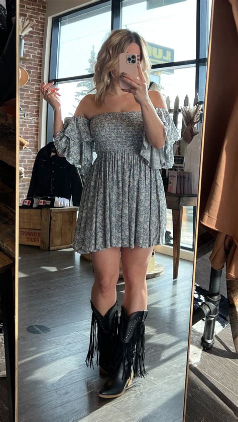 40+ Ways To Wear Dresses & Cowboy Boots — Dress For You Styling