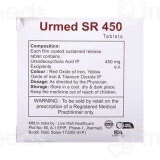 Urmed Sr 450 Tablet 10: Uses, Side Effects, Price & Substitutes
