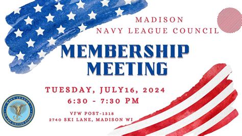 Madison Navy League Council Meeting , The V - VFW Post 1318, Madison ...