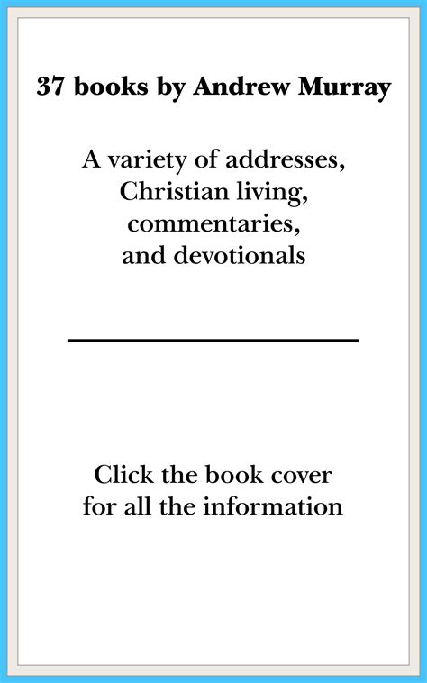 37 Books by Andrew Murray