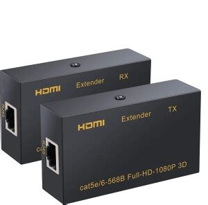 VRISH 60M HDMI to RJ45 Network Cable Extender Compatible with 5e/6 ...