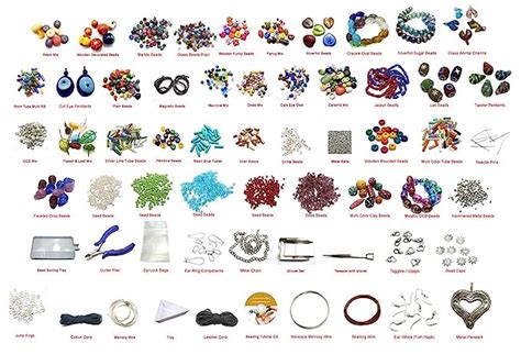 Beadsnfashion Professional All In One 60 Type Of Beading Materials DIY ...