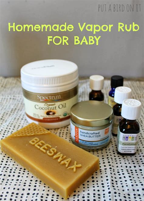 Put A Bird On It: Homemade Baby Vapor Rub for Chest Congestion