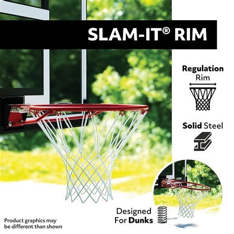 Lifetime 44 in Polycarbonate Basketball Backboard and Rim Combo | Academy