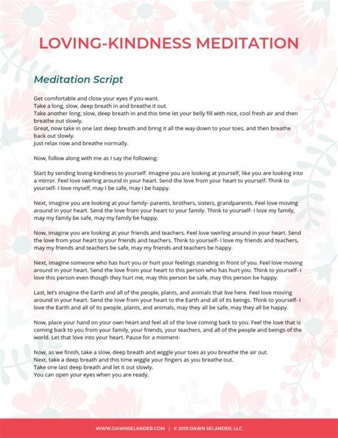 free mindfulness meditation scripts