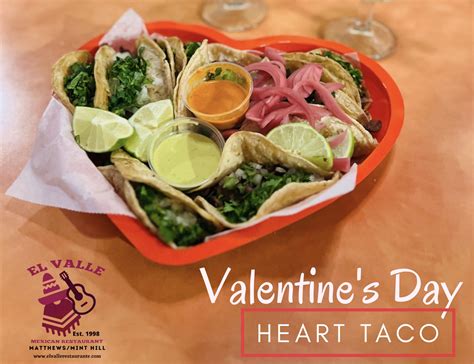 Heart Taco Platter - Menu - El Valle - Mexican Restaurant in NC