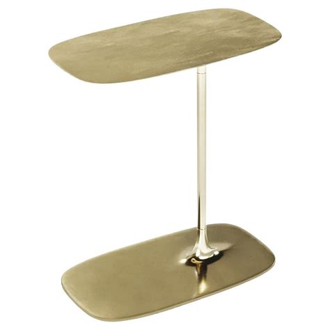 UNISM - Set of Two Low Side Table in Polished Brass For Sale at 1stDibs