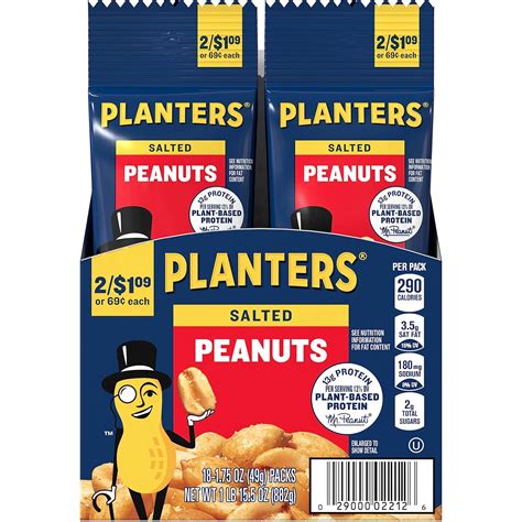 Planters Salted Peanuts Nutrition Amazon Lowest Price: PLANTERS Salted