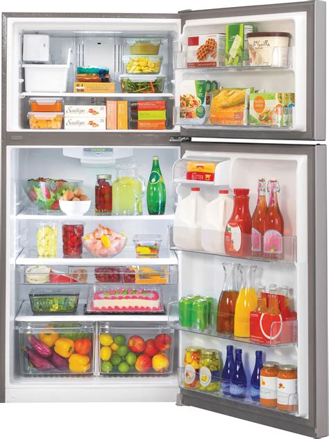 LG 20.2 Cu. Ft. Top-Freezer Refrigerator Stainless steel LTCS20220S ...