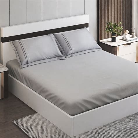 Buy Opulence Grandeur Cotton 300TC 3Pcs Super King Bedsheet Set from ...